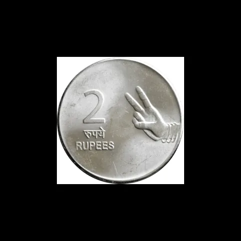 A coin resting on one face